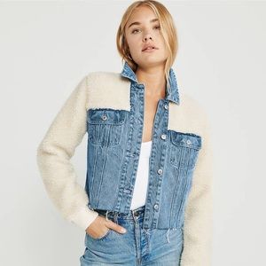 Abercrombie denim jean and Sherpa Jacket